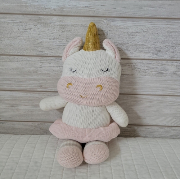 🌼 $6 or 3/$12 🌼 Living Textiles Kenzie Unicorn Plush 15" - Picture 1 of 8